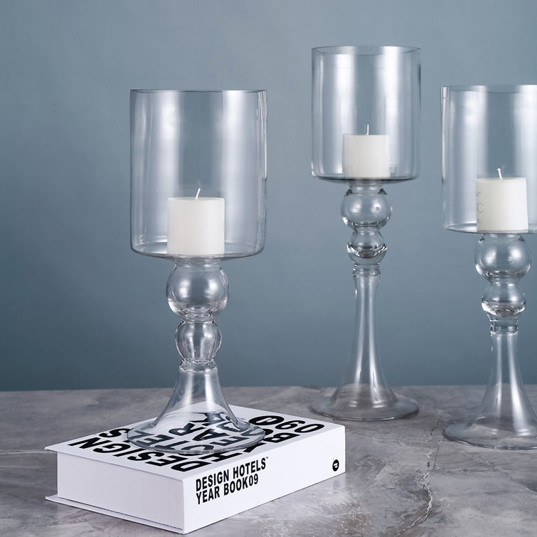 Alcott Hill® Glass Tabletop Hurricane & Reviews Wayfair